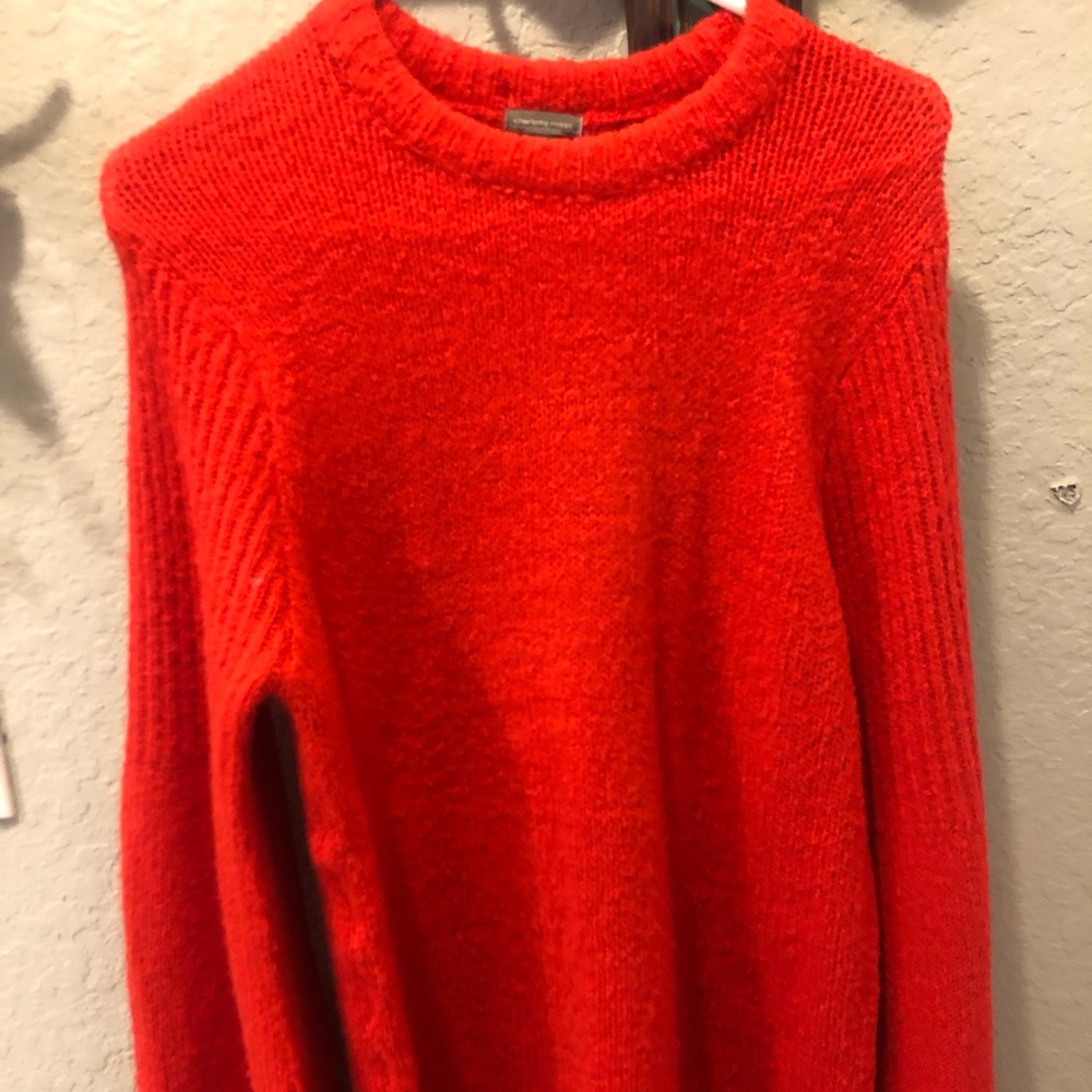 Oversized red sweater
